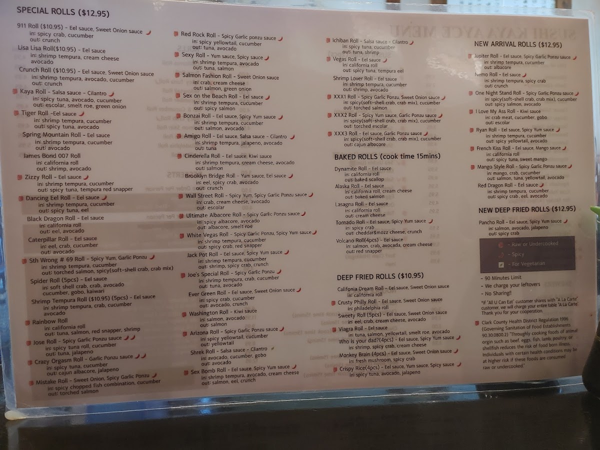 Sushi Kaya Menu - Image 4